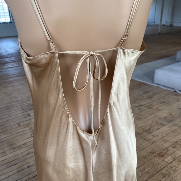 Vintage Early 2000s "La Vie En Rose" Maxi Slip Dress - Picture 8 of 9